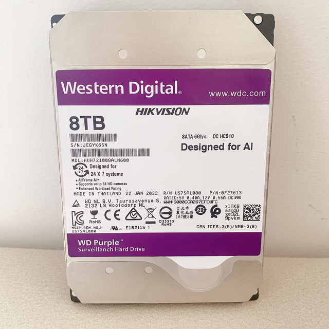 WD HDD Purple 8TB 3.5inch
